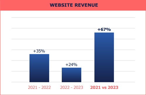 Website Revenue graph